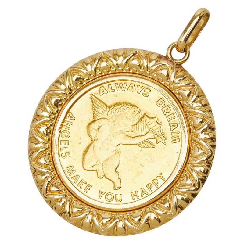 K18YG ペンダントトップ tomatosarada（トマトサラダ） K18 18金 ユリ ペンダントトップ