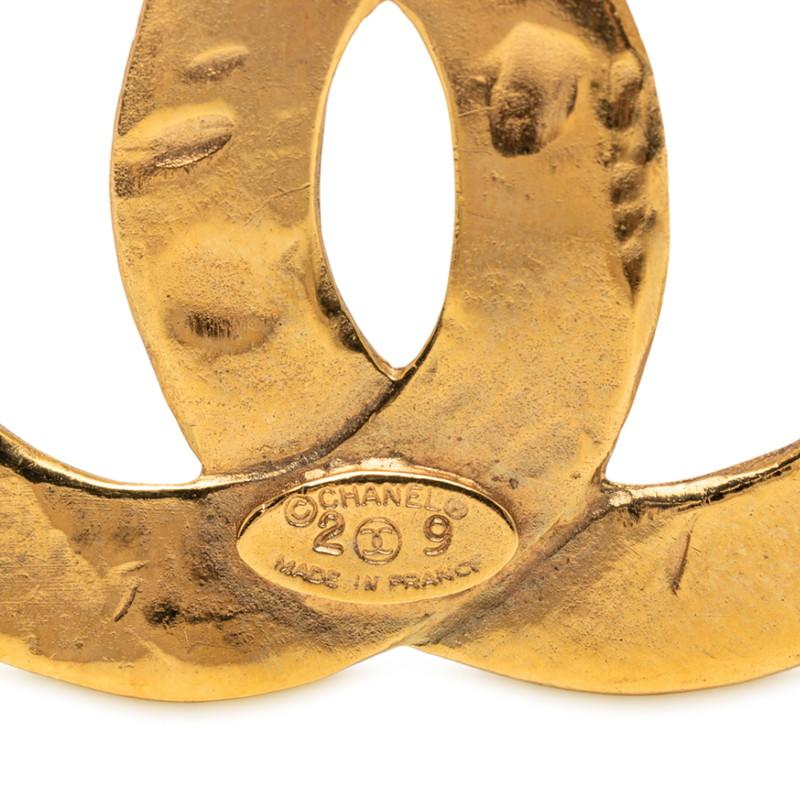 CHANEL（シャネル） ココマーク 編み込み ブローチ ゴールド メッキ