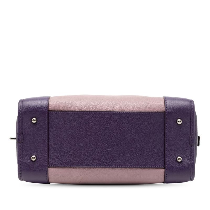 LOEWE（ロエベ） アナグラム アマソナ28 ハンドバッグ パープル ピンク