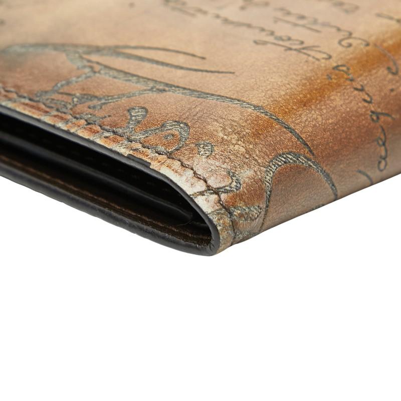 ベルルッティ カリグラフィ マコレ 二つ折り財布 札入れ ブラウン