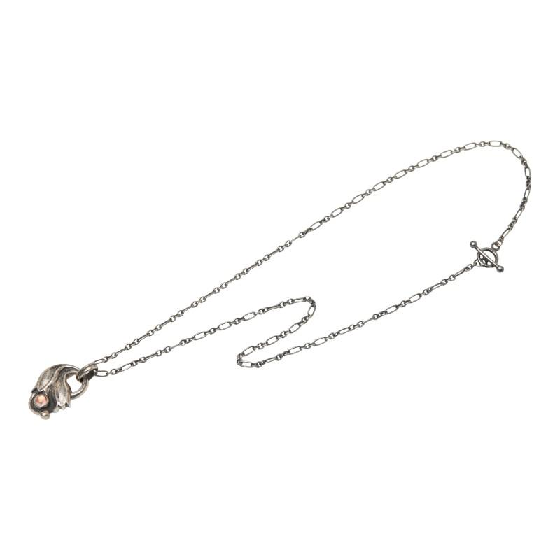 ジョージジェンセン 1999 イヤー ネックレス シルバー ピンク SV925