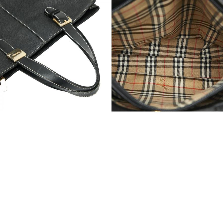 BURBERRY（バーバリー） トートバッグ ブラック レザー レディース