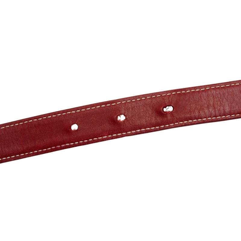 GUCCI（グッチ） ベルト サイズ：70 28 レッド レザー レディース