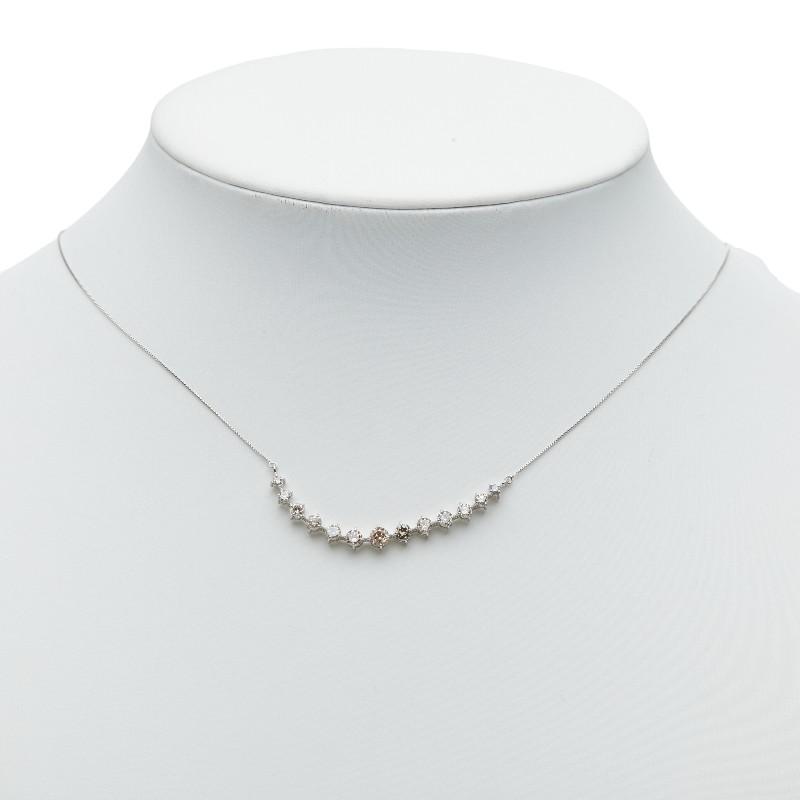 Pt900 プラチナ Pt850 ダイヤ1.00ct ネックレス レディース 中古 