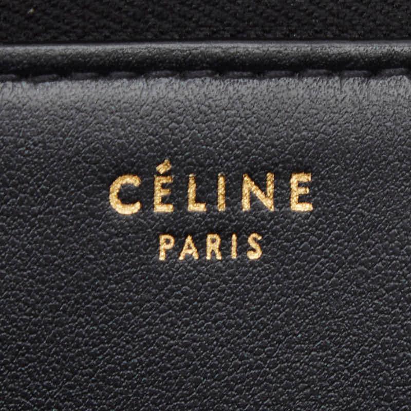 CELINE（セリーヌ） ロゴ モチーフ 長財布 ブラック レザー レディース