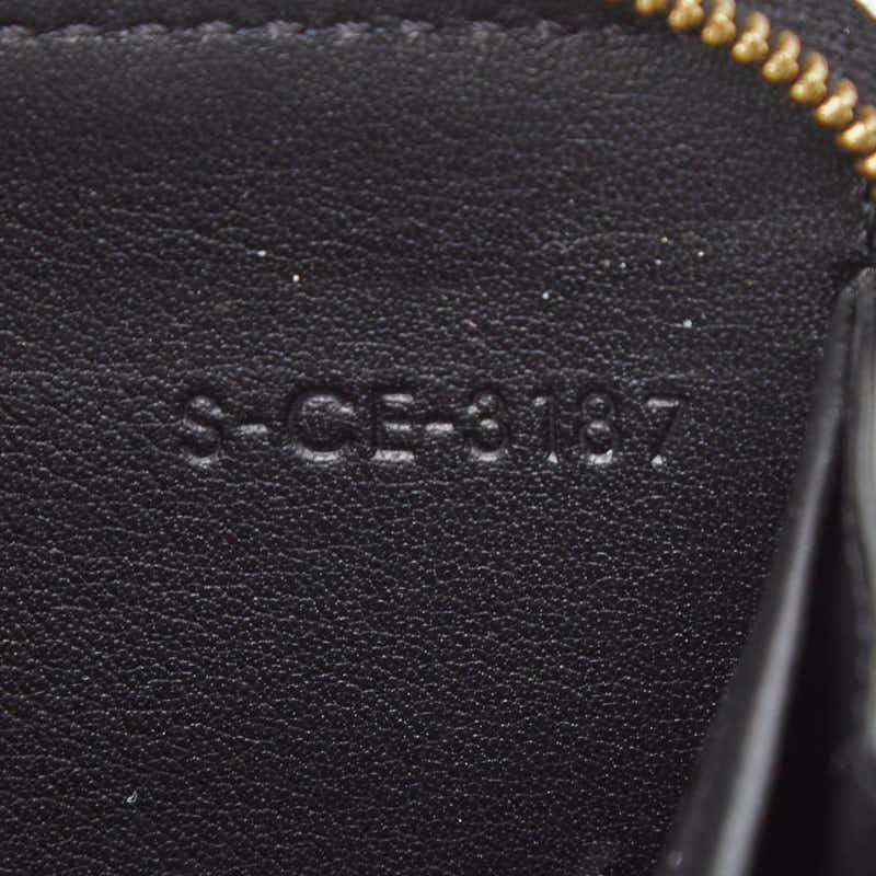CELINE（セリーヌ） ロゴ モチーフ 長財布 ブラック レザー レディース