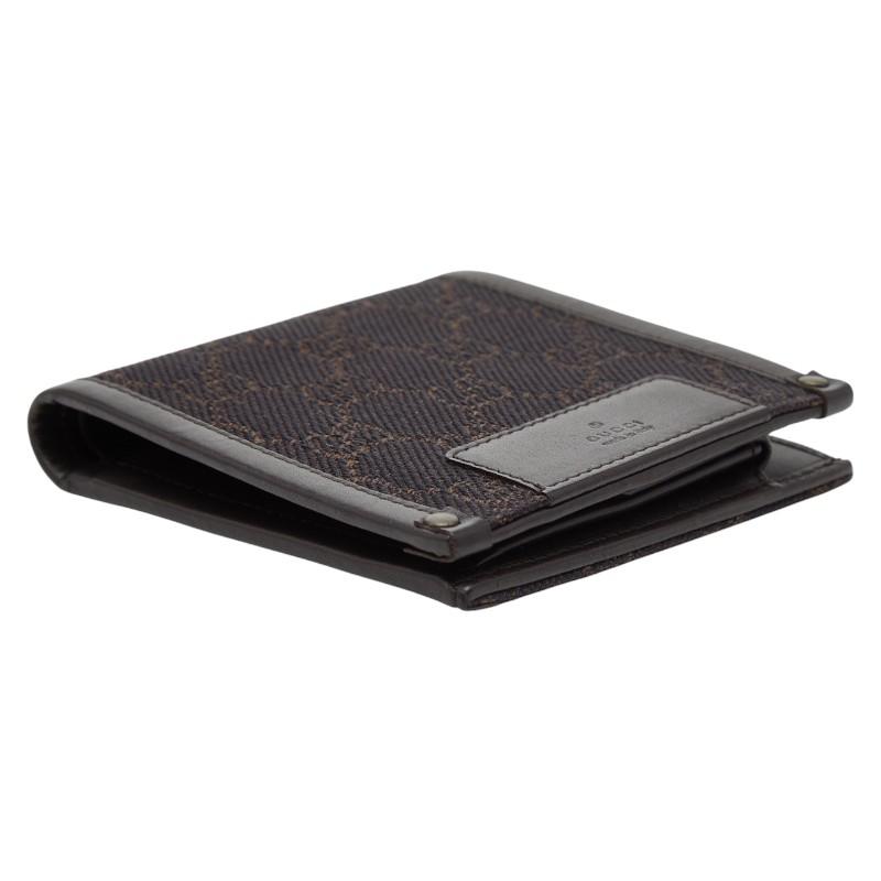 GUCCI（グッチ） GGキャンバス 二つ折り財布 101663 2149 ブラウン