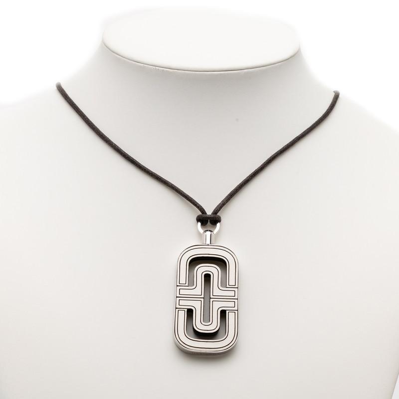 BVLGARI（ブルガリ） パレンテシ ネックレス ホワイト シルバー ウッド