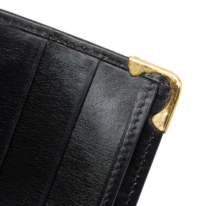 CELINE（セリーヌ） マカダム 二つ折り財布 ブラック レザー メンズ