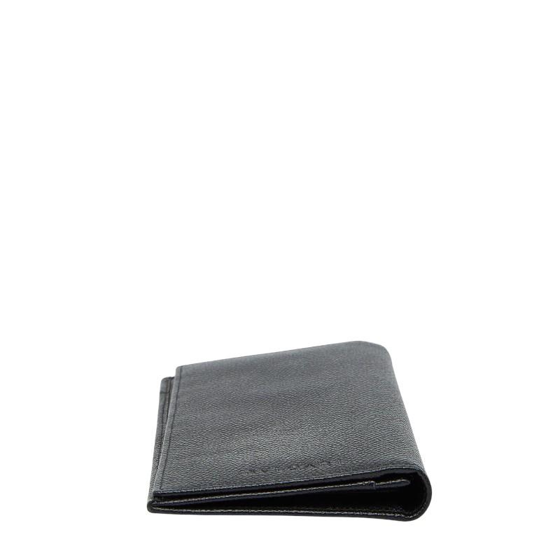BVLGARI（ブルガリ） ロゴ 長財布 ブラック レザー メンズ 【中古