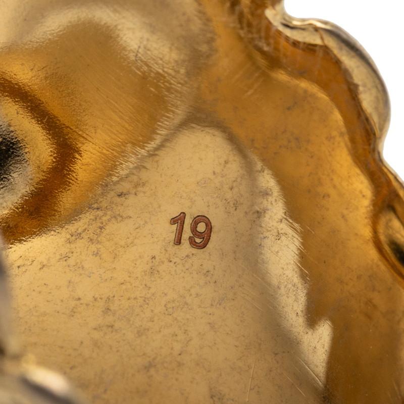 GUCCI（グッチ） ライオンヘッド リング 指輪 #19 ゴールド メッキ