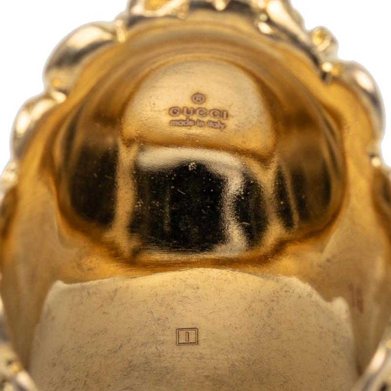 【正規品⭕️】新品 未使用　GUCCI グッチ ライオンヘッド ゴールドリング19 中古・古着通販】GUCCI (グッチ) ライオンヘッドリング ゴールド