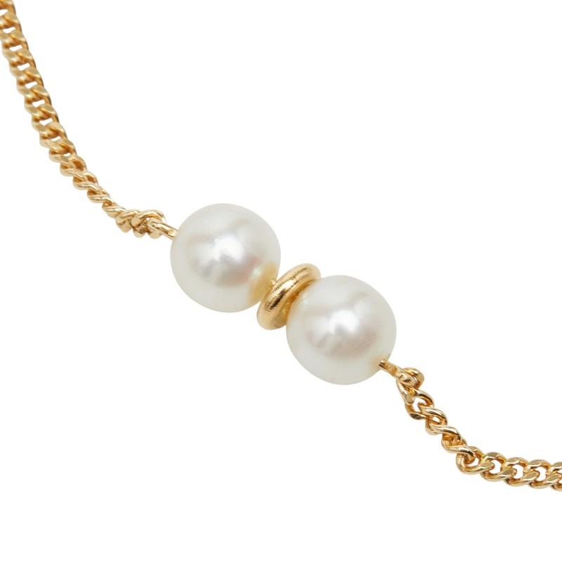 K18YG イエローゴールド パール4.5〜5mm パール ブレスレット レディース 中古 K18YG イエローゴールド パール4.5〜5mm パール ブレスレット