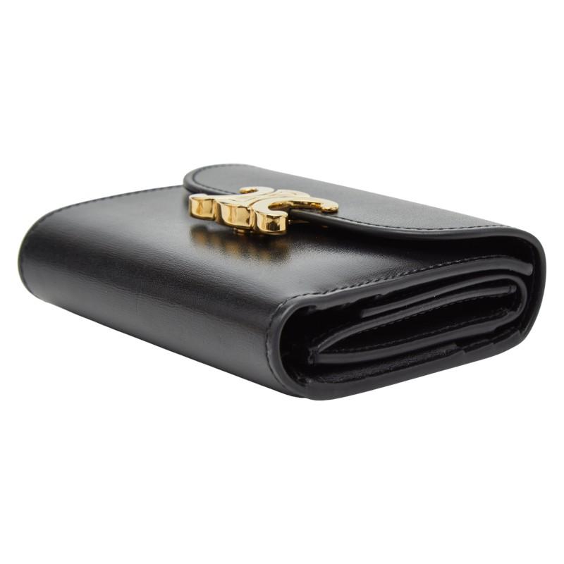 CELINE（セリーヌ） トリオンフ 三つ折り財布 10D783DPV ブラック