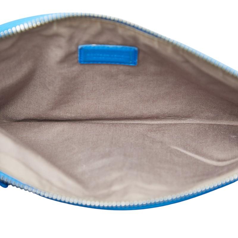 BOTTEGAVENETA ボッテガヴェネタ イントレチャート クラッチバッグ ブルー 14067 ユニセックス【中古】 h31166a ボッテガヴェネタ イントレチャート クラッチバッグ セカンドバッグ