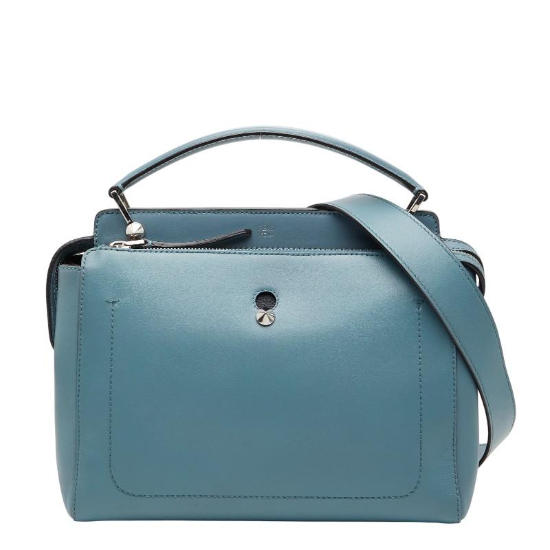 フェンディ ドットコム ハンドバッグ ショルダーバッグ 2WAY 8BN293 ブルー レザー レディース FENDI 【中古】 FENDI（フェンディ） ドットコム ハンドバッグ ショルダーバッグ 2WAY