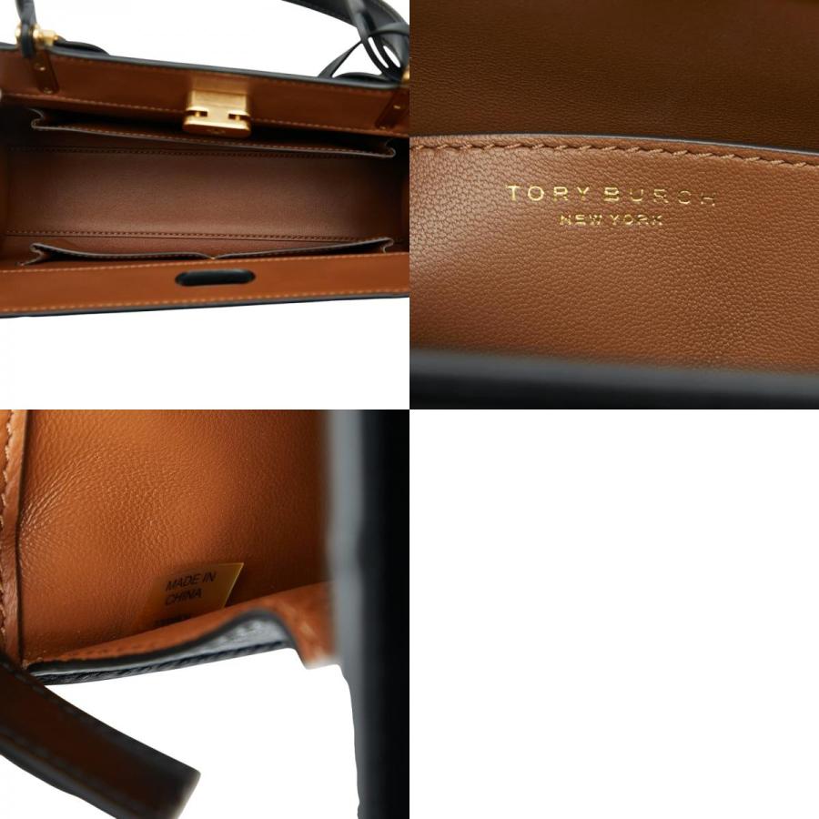 TORY BURCH（トリーバーチ） ハンドバッグ ブラック レザー レディース