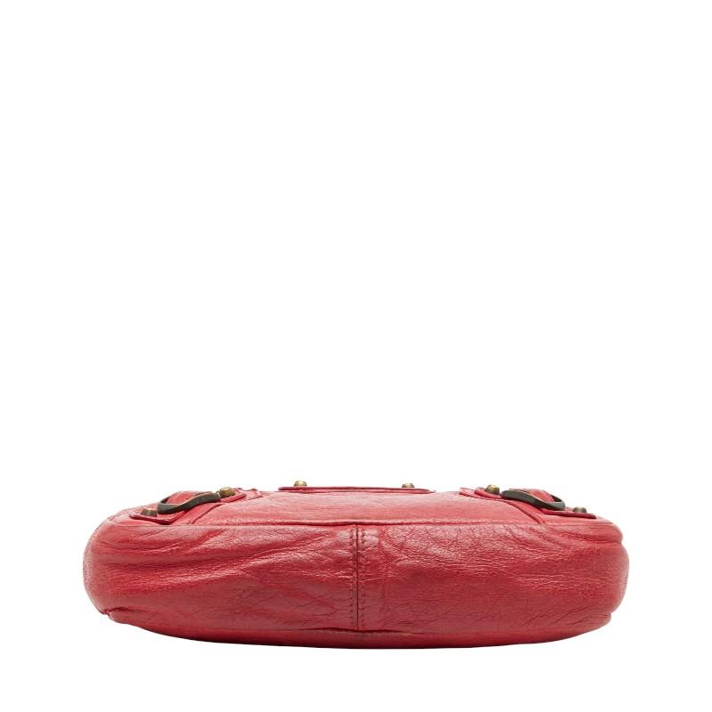 バレンシアガ ジャイアントヒップ ポーチ レッド レザー レディース BALENCIAGA 【中古】 BALENCIAGA（バレンシアガ） ジャイアントヒップ ポーチ レッド レザー