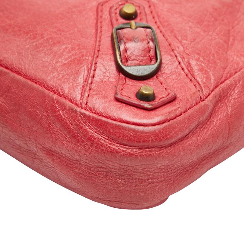 BALENCIAGA（バレンシアガ） ジャイアントヒップ ポーチ レッド レザー 
