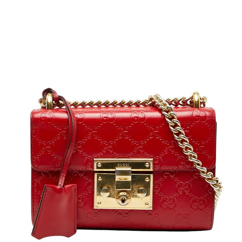 GUCCI（グッチ） グッチシマ パドロック チェーン ショルダーバッグ