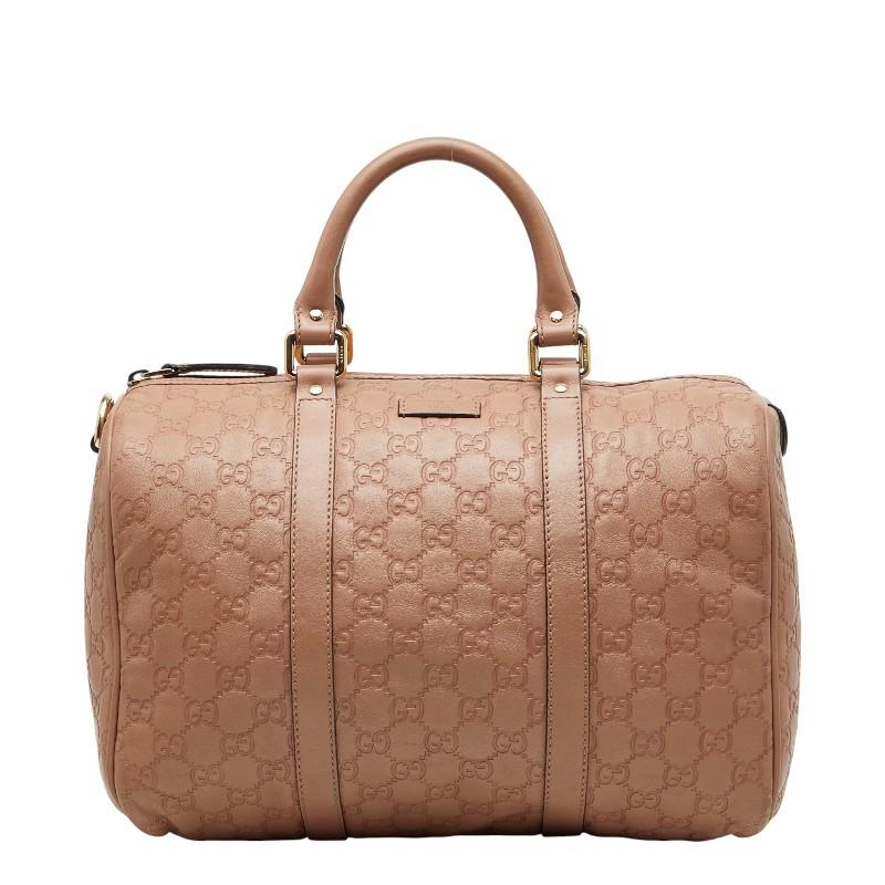 GUCCI（グッチ） グッチシマ ボストンバッグ 265697 ピンク ベージュ