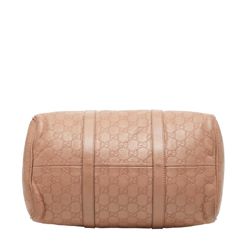 GUCCI（グッチ） グッチシマ ボストンバッグ 265697 ピンク ベージュ