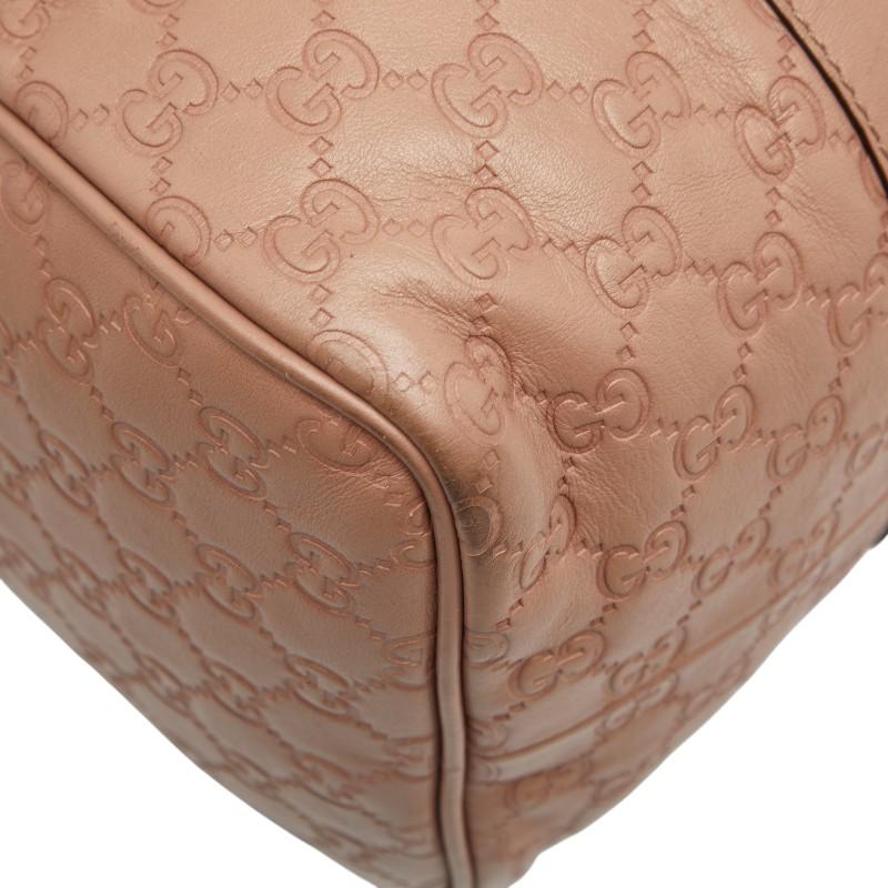 GUCCI（グッチ） グッチシマ ボストンバッグ 265697 ピンク ベージュ