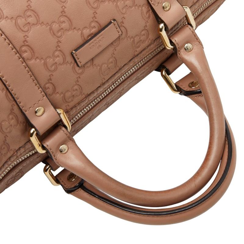 グッチ グッチシマ ボストンバッグ 265697 ピンク  ベージュ レザー レディース GUCCI 【中古】 GUCCI（グッチ） グッチシマ ボストンバッグ 265697 ピンク ベージュ