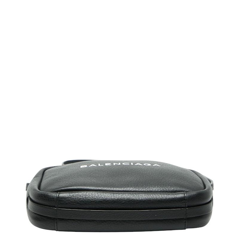 BALENCIAGA（バレンシアガ） ロゴ ショルダーバッグ ブラック レザー