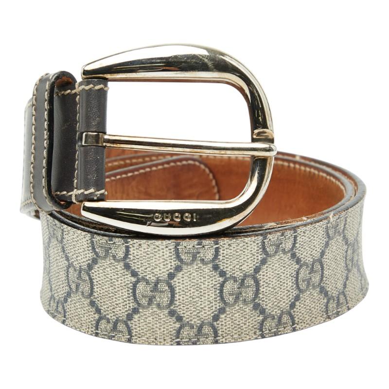 GUCCI（グッチ） GGスプリーム ベルト 80/32 246380 ベージュ ブラウン