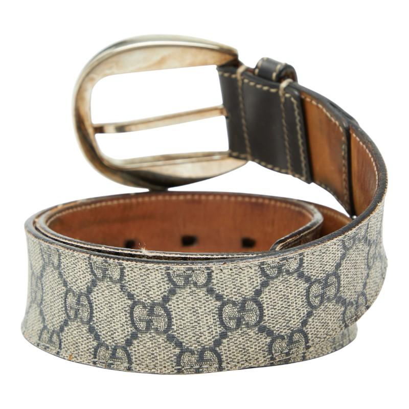 GUCCI（グッチ） GGスプリーム ベルト 80/32 246380 ベージュ ブラウン