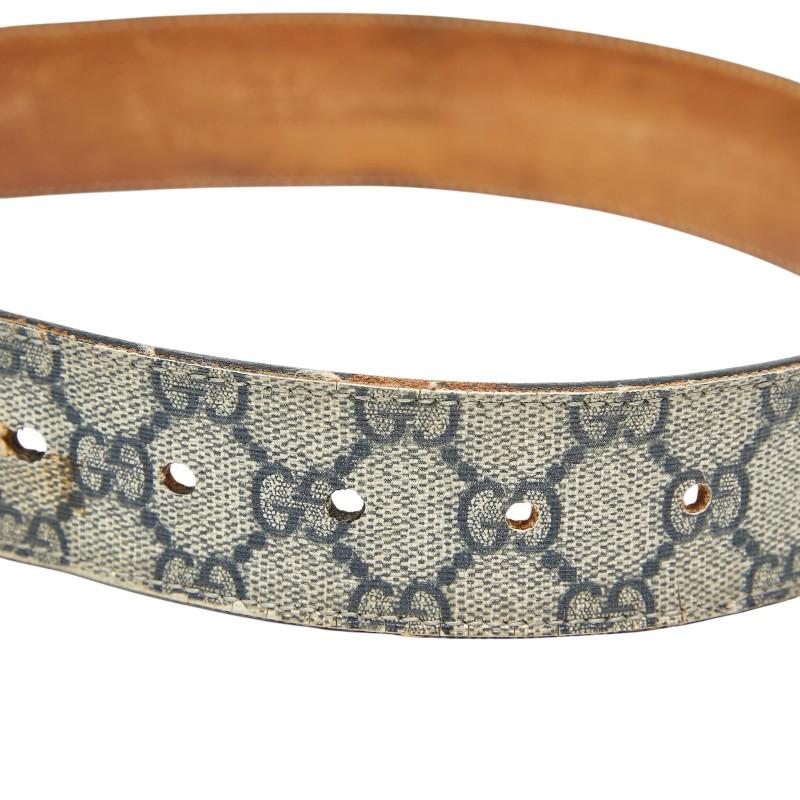 GUCCI（グッチ） GGスプリーム ベルト 80/32 246380 ベージュ ブラウン