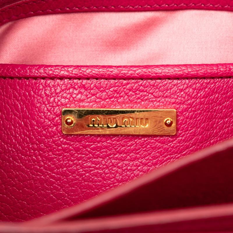 miu miu ピンク マドラス レザー ハンドバッグ 2way miu miu（ミュウミュウ） ハンドバッグ ショルダーバッグ 2WAY ピンク