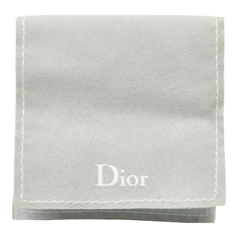 クリスチャンディオール ロゴ ラインストーン ブレスレット シルバー