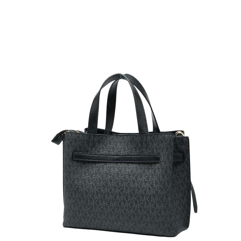 【新品同様】マイケルコース トートバッグ PVC MKシグネチャー ビジネス 黒 MICHAEL KORS（マイケルコース） MKシグネチャー ハンドバッグ