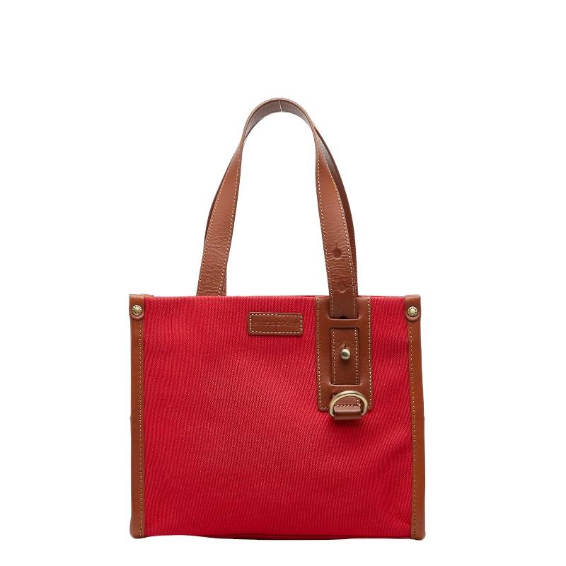 BURBERRY（バーバリー） トートバッグ ハンドバッグ レッド ブラウン