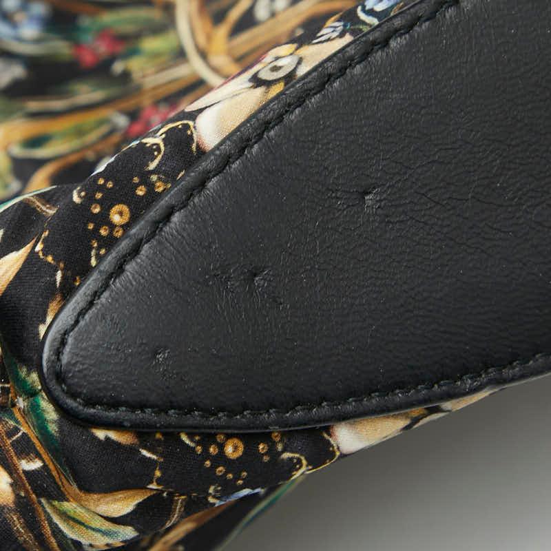 アレキサンダーマックイーン フラワー クラッチバッグ ブラック マルチ