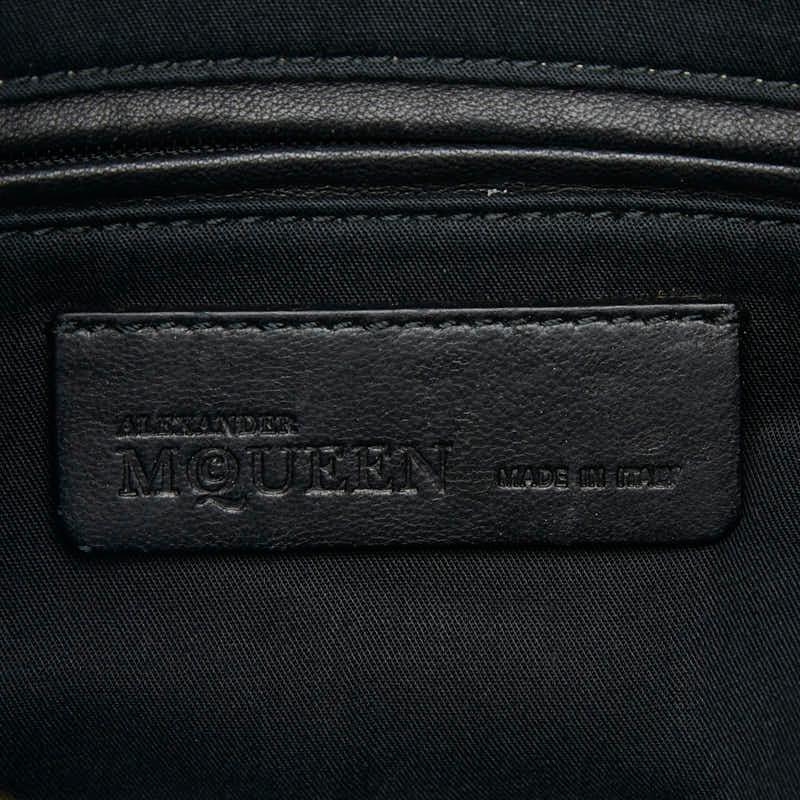 アレキサンダーマックイーン フラワー クラッチバッグ ブラック マルチ