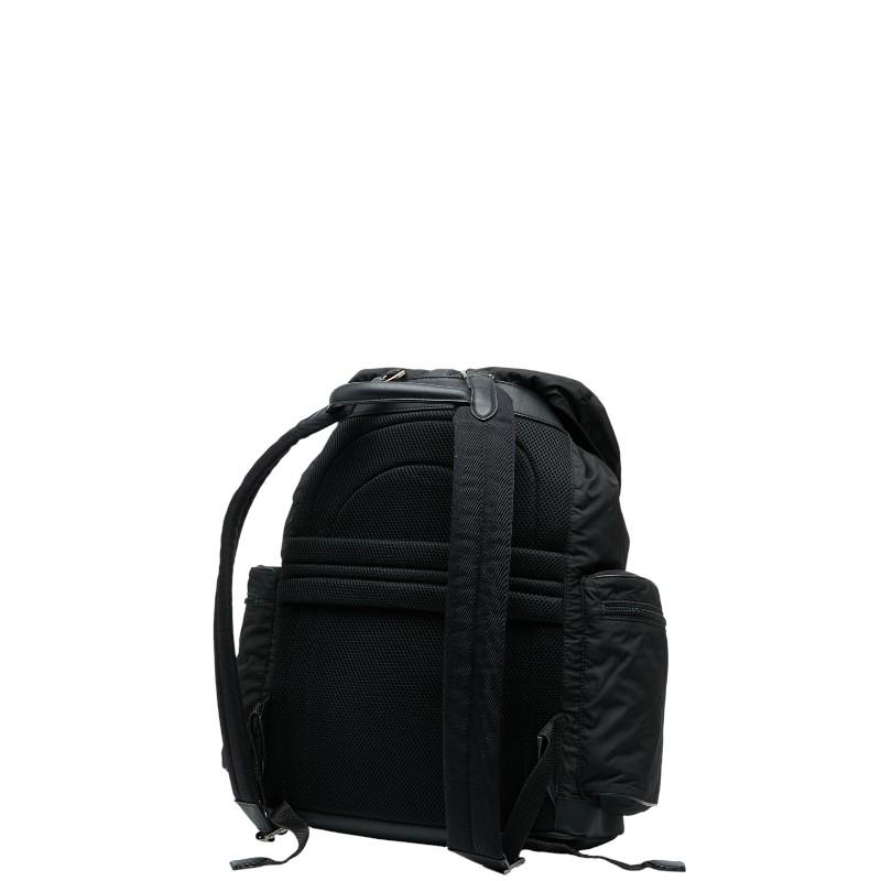 Ermenejildo Zegna ゼニア リュック ゼニア リュック バックパック ブラック ナイロン レザー レディース