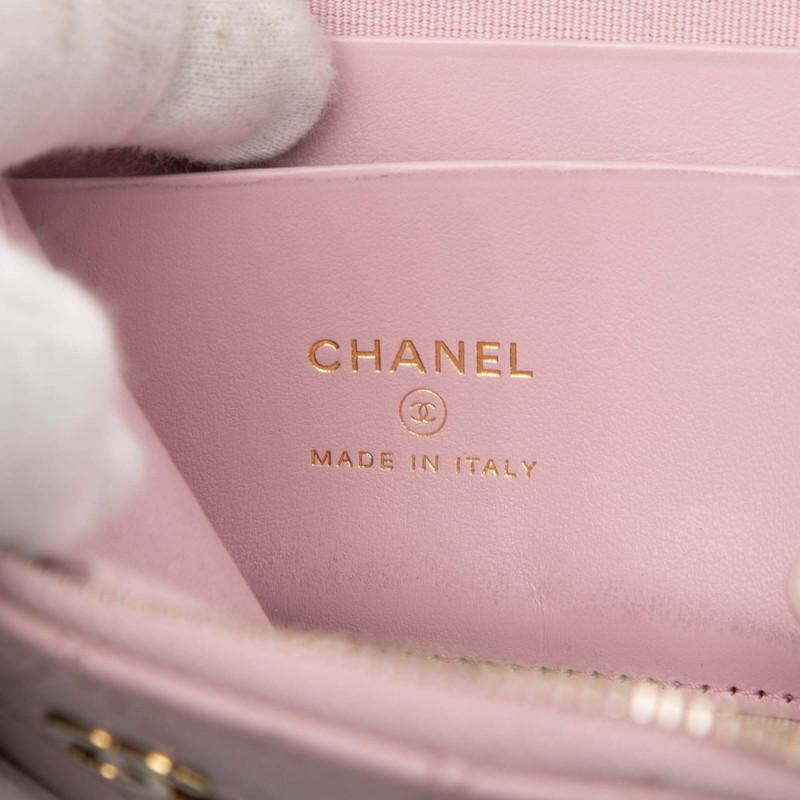 CHANEL（シャネル） マトラッセ ココマーク 二つ折り財布 ピンク