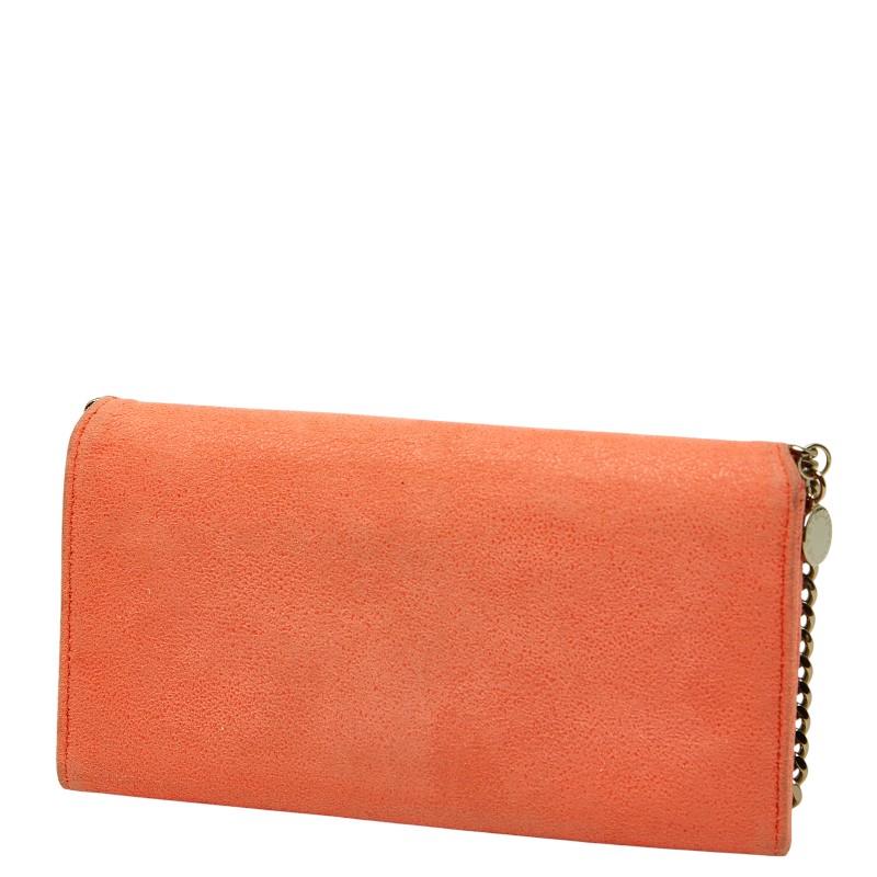 ステラマッカートニー ファラベラ 長財布 オレンジ ポリエステル