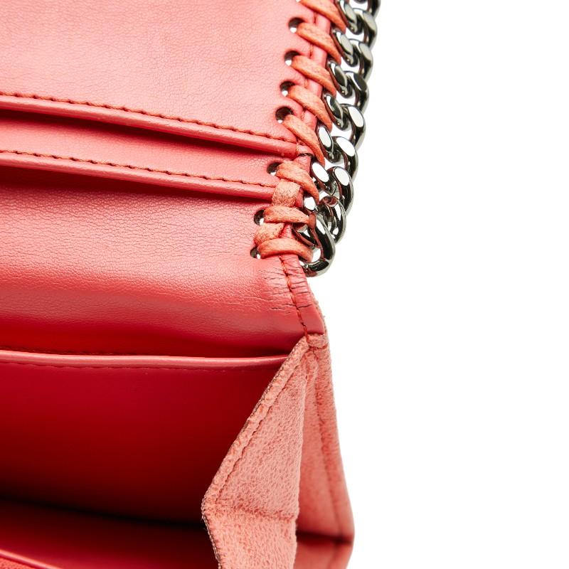 ステラマッカートニー ファラベラ 長財布 オレンジ ポリエステル レディース Stella McCartney 【中古】 ステラマッカートニー ファラベラ 長財布 オレンジ ポリエステル