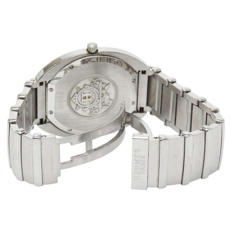 HERMES（エルメス） エスパス 腕時計 ES1.710 クオーツ ブラック文字盤