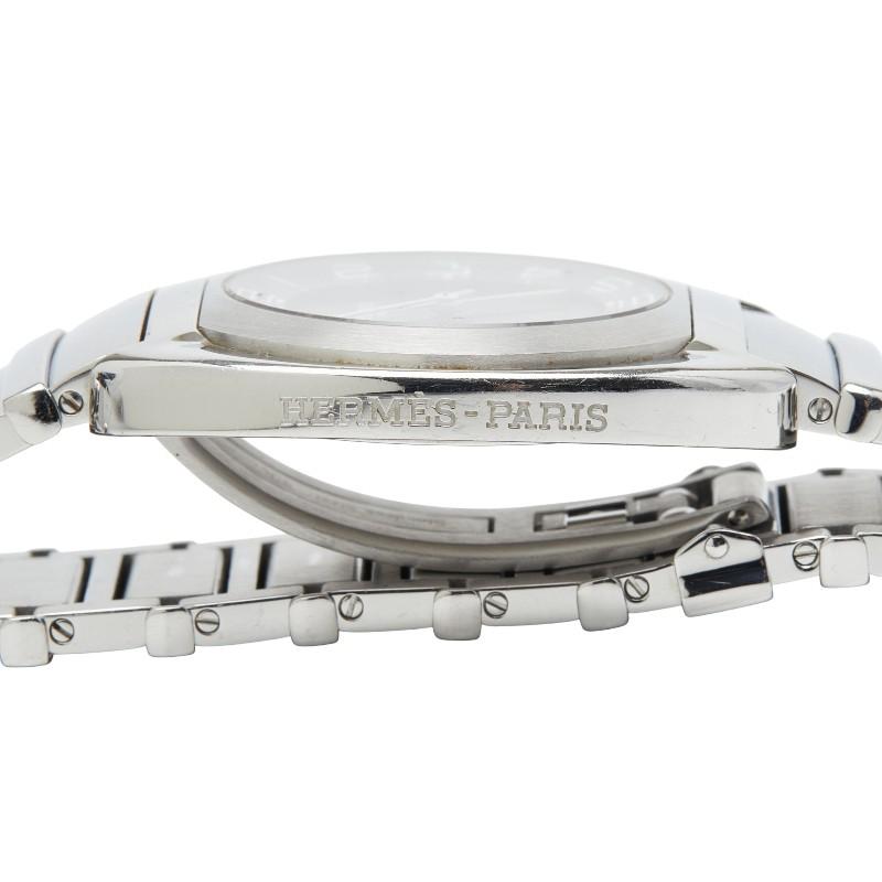 HERMES（エルメス） エスパス 腕時計 ES1.710 クオーツ ブラック文字盤