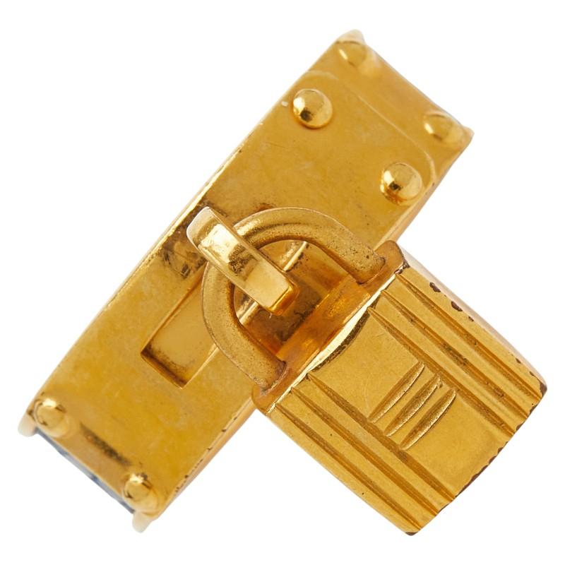 HERMES（エルメス） ケリー カデナ モチーフ スカーフリング ゴールド