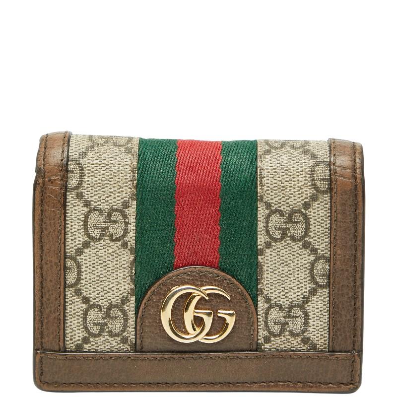 GUCCI（グッチ） GGスプリーム オフィディア 二つ折り財布 523155