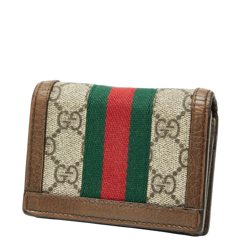 GUCCI（グッチ） GGスプリーム オフィディア 二つ折り財布 523155