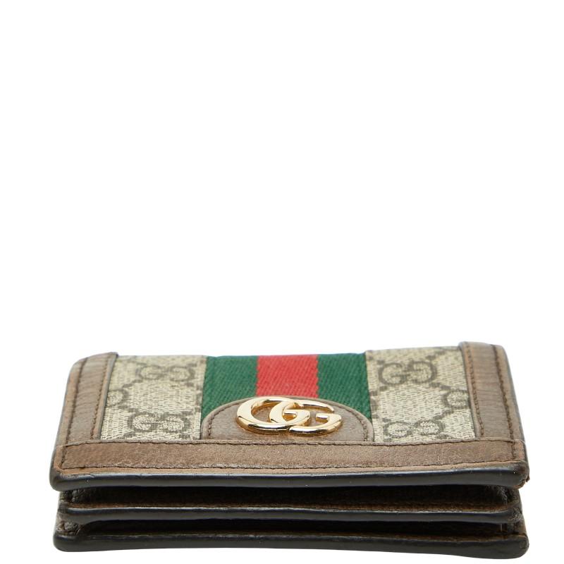 GUCCI（グッチ） GGスプリーム オフィディア 二つ折り財布 523155