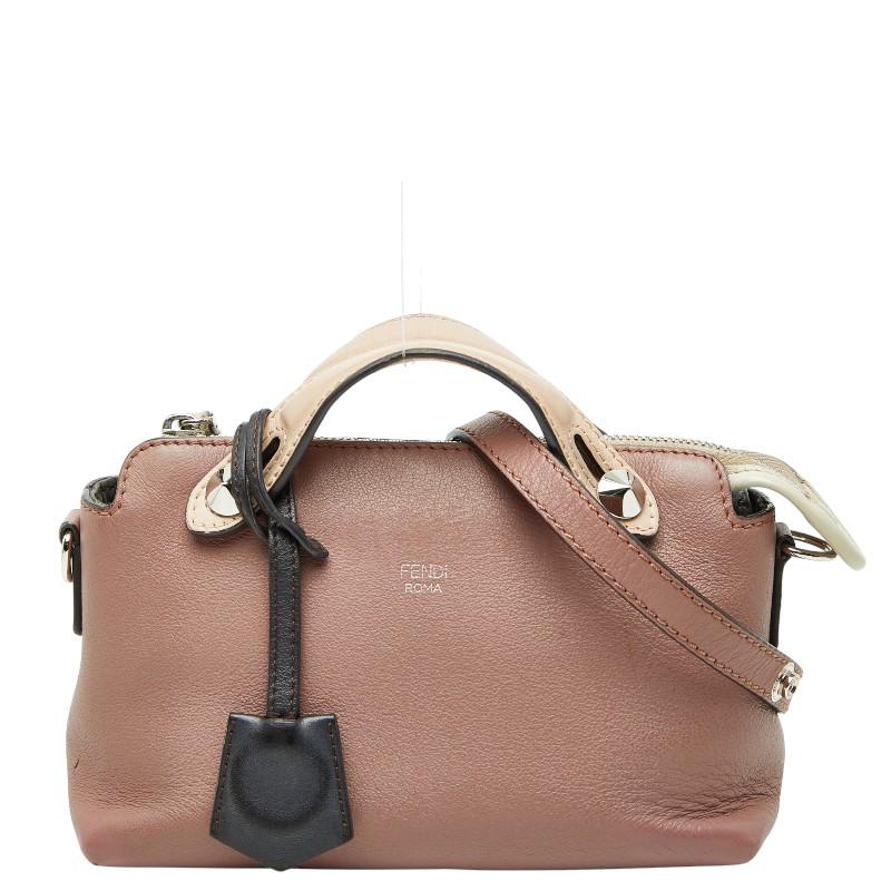 フェンディ FENDI ショルダーバッグ バイザウェイミニ 2WAY ハンドバッグ 8BL135 ベージュ FENDI（フェンディ） バイザウェイ ミニ スタッズ 斜め掛け ショルダー