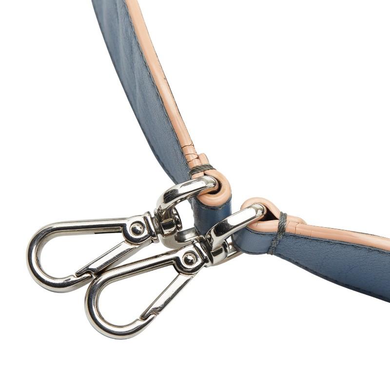 お値下げしました。 美品傷無し！ FENDI ショルダーストラップ FENDI（フェンディ） ショルダーストラップ ライトブルー ブラウン